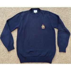 Vintage 90s Newport Bermuda Pullover Knit Mens Sweater Large Navy Sports Shop